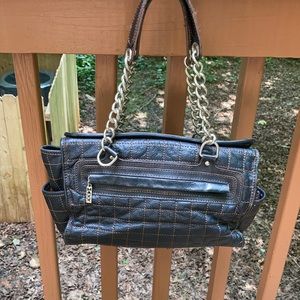 Maxx of New York black leather purse
